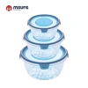 Sealed food preservation box, transparent food-grade refrigerator special freezing food preservation box set, three-piece set, heating available for wholesale Specification image